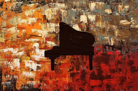 Grand Piano Painting By Carmen Guedez Fine Art America