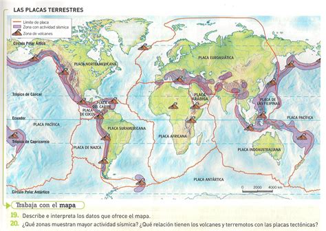 Mapa De Las Placas Tectonicas