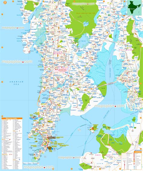 Mumbai Map Mumbai India Virtual Interactive 3d Detailed Map City