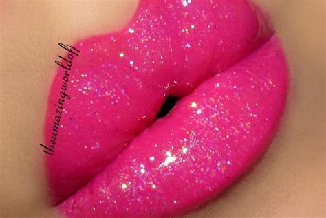 Pink Glitter Lips · How To Paint A Glitter Lip · Beauty On Cut Out Keep