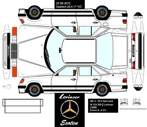 Sp Papel Modelismo Papercraft Mercedes Benz Lorinser Exoten