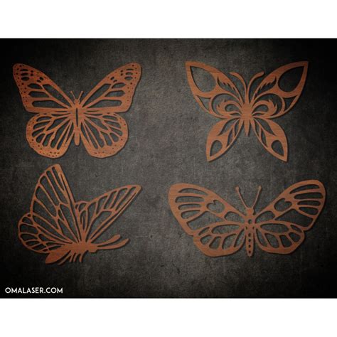 Butterfly Svg Bundle For Laser Cutting Butterflies Glowforge Printable