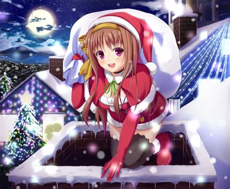 49 Best Anime Christmas Images On Pinterest Anime Girls