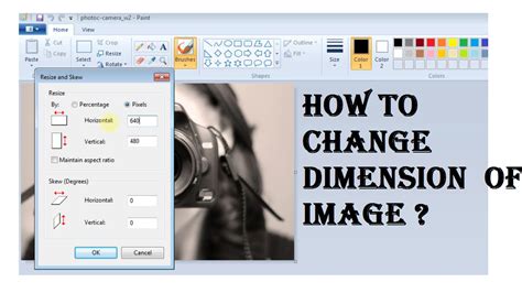 How To Change Dimension Of Image Youtube