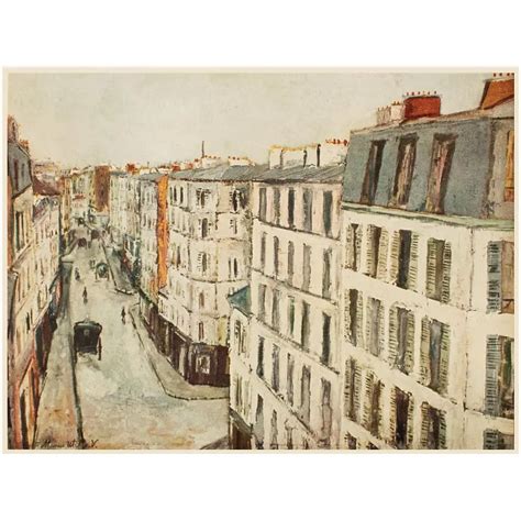 1950s Maurice Utrillo Paris Rue De La Jonquiere First Edition