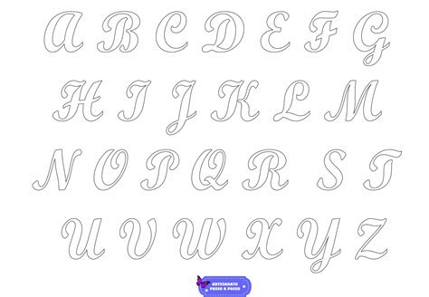 Moldes De Letras Cursivas Alfabeto Para Imprimir Em Pdf E Cloud Hot Girl
