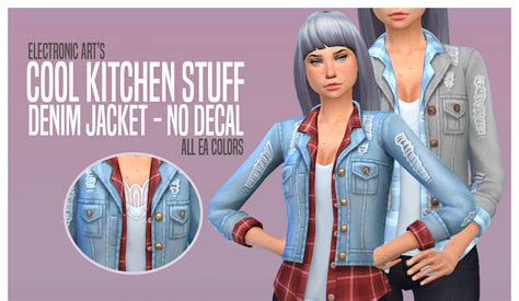 My Sims 4 Blog Cks Denim Jacket With No Decal By Touchmypixels