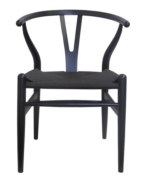The seat made of wicker and you can find the original label on the bottom of each chairs. Replica Hans Wenger Wishbone Chair - Black | ZUCA ...