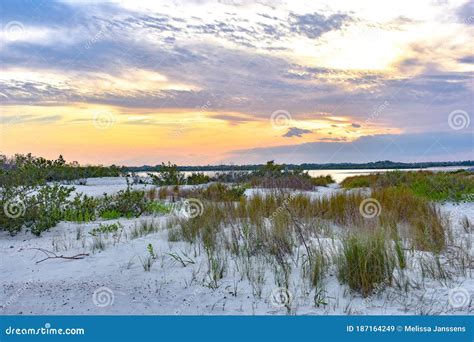 Intracoastal Waterway Sunset In Florida Stock Image Image Of Feature