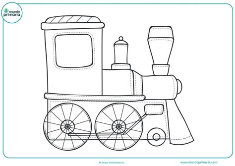 Dibujos De Trenes Para Colorear Infatiles → Para Imprimir