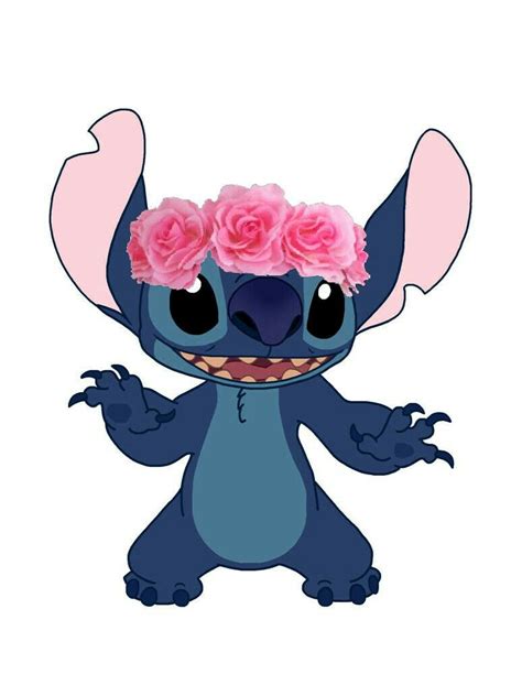 Stitch With Flower Crown Stitch Disney Lilo And Stitch 3 Stitch