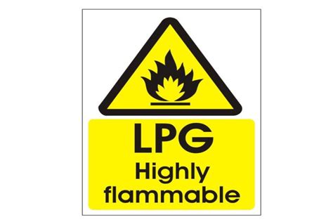 Lpg Highly Flammable Sign Intergas Uk