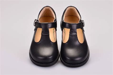 2015 Black Autumn Kids Shoes New Fashion General Leather Children Shoes