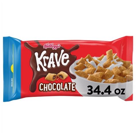 Kellogg S Krave Chocolate Breakfast Cereal 34 4 Oz Foods Co