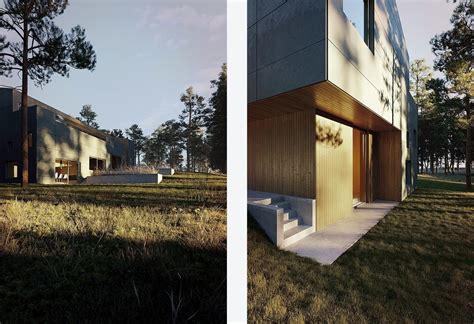 Villa Void Ronen Bekerman 3d Architectural Visualization
