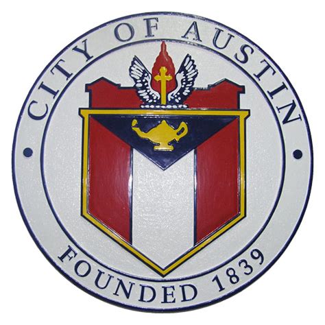 Vernon also contains the lesser villages of talcottville and. City of Austin Seal - American Plaque Company - Military ...