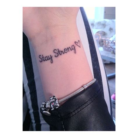 Stay Strong Tattoo Designs