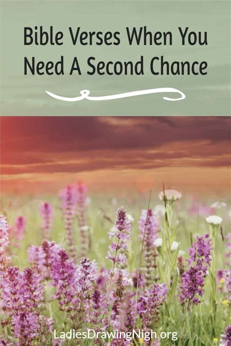 37 Powerful Bible Verses About Second Chances Ladies Drawing Nigh