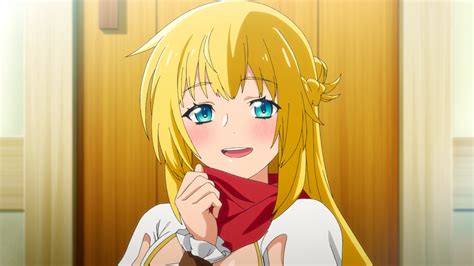 Yellow Hair Blue Eyes Anime Girl With Red White Dress Hd Anime Girl