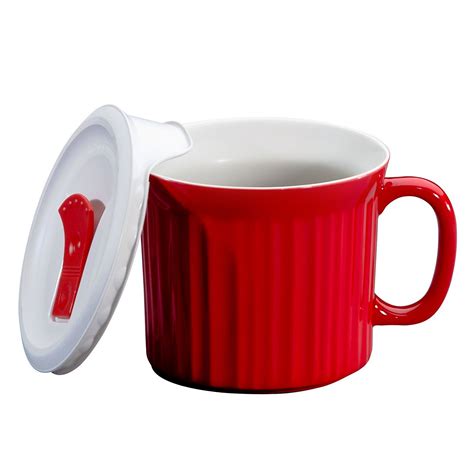 20 Ounce Red Meal Mug™ With Vented Lid Chicago Cutlery