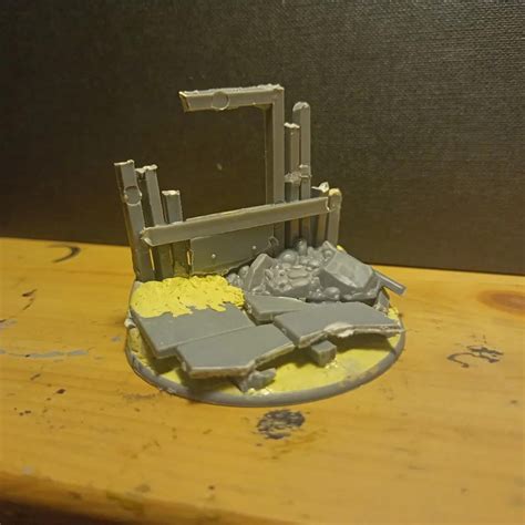 A Diorama Piece For Bolt Action The Structure Was Made Using Cuts Of