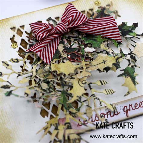 Video Tutorial Layered Christmas Card Kate Crafts