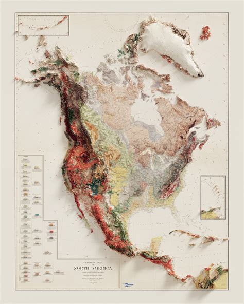 Geologic Map Of North America Physical Geology Labora