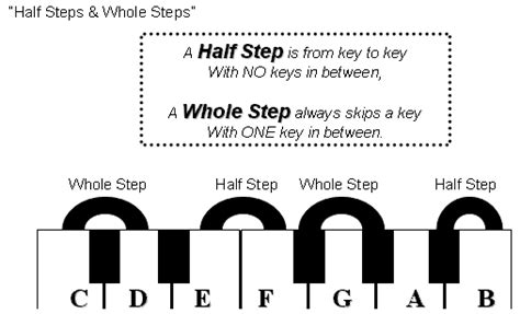 Whole Steps And Half Steps For Beginners Hear And Play Music Learning