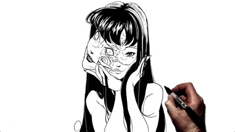 How To Draw Tomie Step By Step Tomie Youtube
