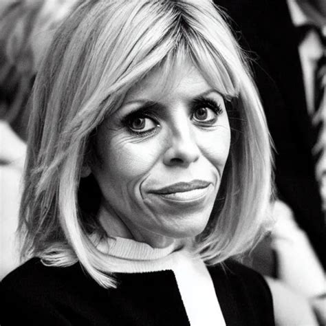 Face Of Beautiful Young Brigitte Macron Stable Diffusion