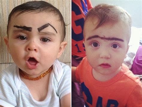 Something Hilarious Happens When You Paint Eyebrows On A Baby
