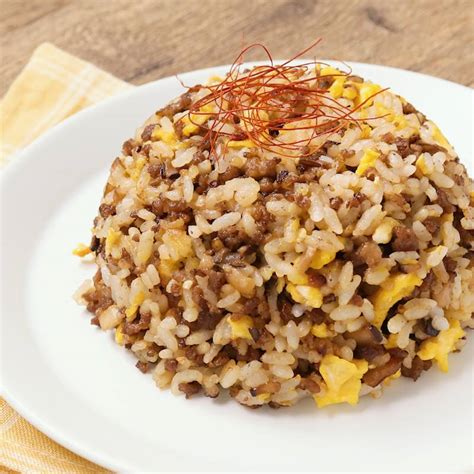 しいたけのそぼろチャーハン 作り方・レシピ