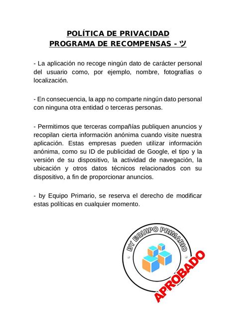 Politica De Privacidad Por Jose Cabana Caja Pdf