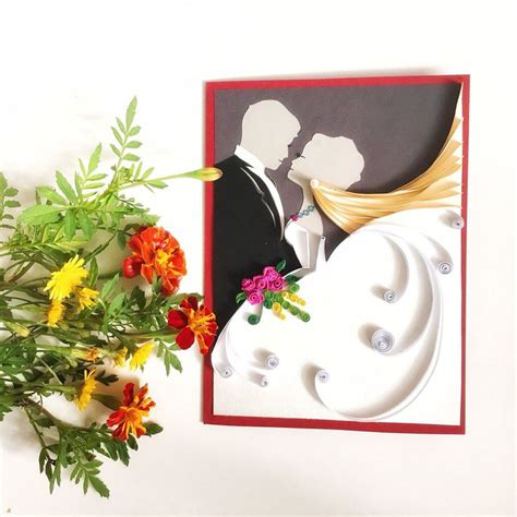 Excited To Share The Latest Addition To My Etsy Shop 3d Quilled Wedding Cardhandmade Wedding