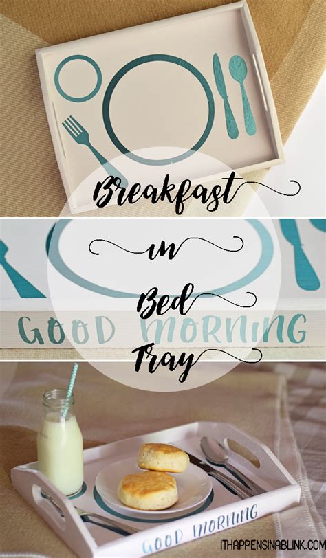 Use Paint And Adhesive Foil To Make This Cute Breakfast In Bed Tray