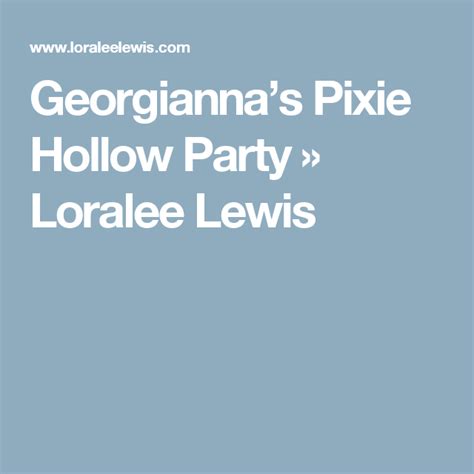 georgianna s pixie hollow party pixie hollow party pixie hollow party