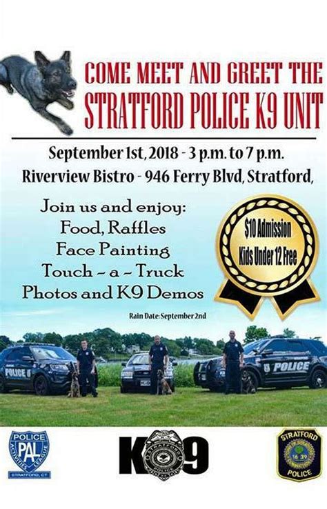 Stratford Police K9 Unit To Host Fundraiser