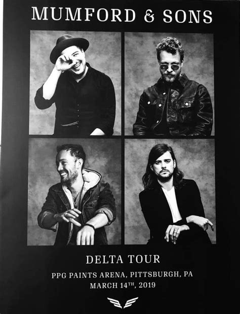 Mumford And Sons Poster Delta Tour Ppg Arena Pittsburgh 31419