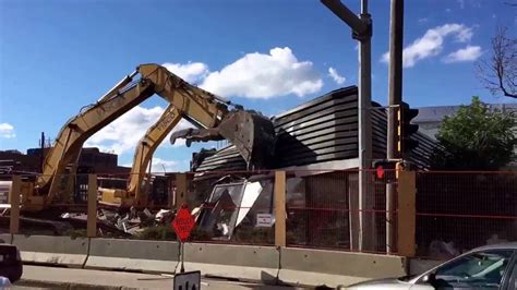 Edmonton Greyhound Station Demolition Youtube