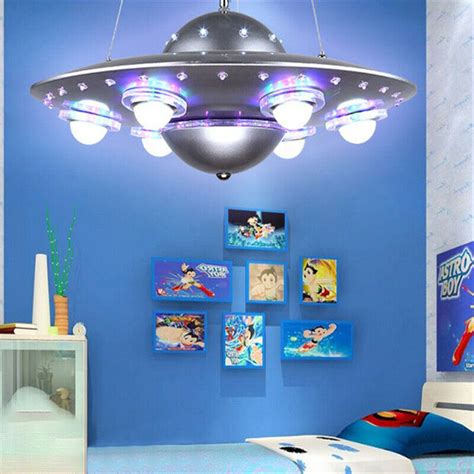 Ceiling lights, led lights, swag light, modern ceiling light, hanging lights, ceiling lamp, ceiling lighting. Kids Room Spaceship LED Chandelier UFO Pendant Lamp Indoor ...