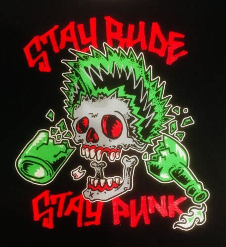 stay rude stay punk big back patch rancid exploited nofx ebay