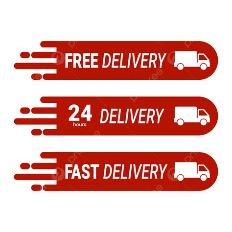Free Delivery Fast 24 Hours Service Vector Free Delivery Fast