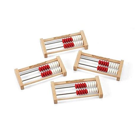Hand2mind Mini 20 Bead Wooden Rekenrek Abacus Colored Abacus For Kids