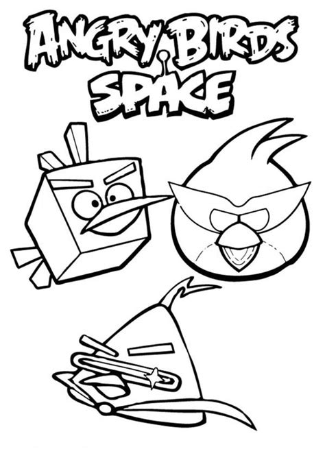 Space angry birds coloring pages. Gambar Angry Bird Space Coloring Pages oleh BulkColor
