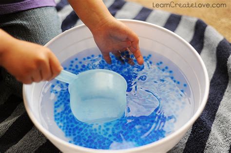 As with toddlers, it's best to this indoor physical activity is perfect for preschoolers, particularly for those four years old and up. { Water Beads Sensory Play }