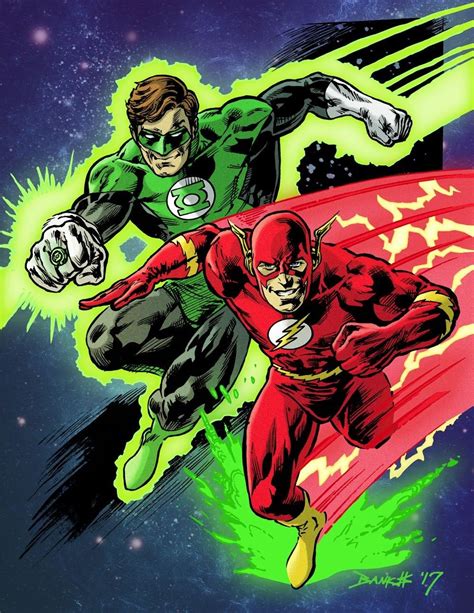 Green Lantern And The Flash Green Lantern Green Lantern Hal Jordan Comic Art