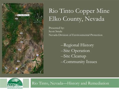 Ppt Rio Tinto Nevada History And Remediation Powerpoint Presentation