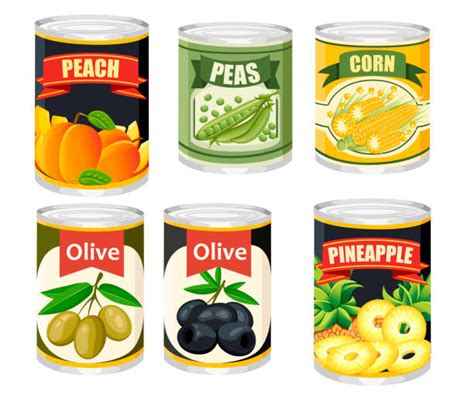 Clip Art Of A Canned Goods Illustrations Royalty Free Vector Graphics