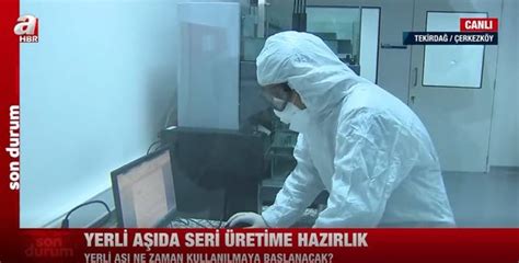 0505 188 10 00 www.ahaber.com.tr. İlk kez A Haber canlı yayınında duyurdu! İşte yerli Kovid ...