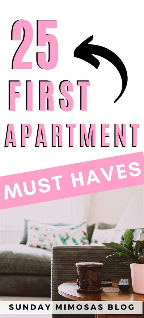 The Words 25 First Apartment Must Haves In Pink And Black With A White